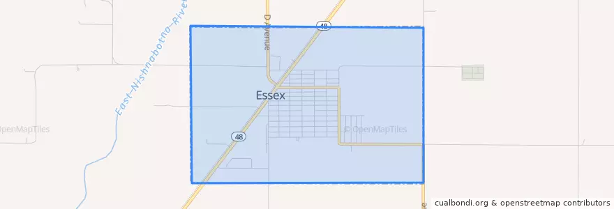 Mapa de ubicacion de Essex.