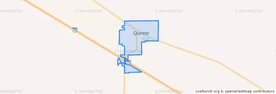 Mapa de ubicacion de Quinter.