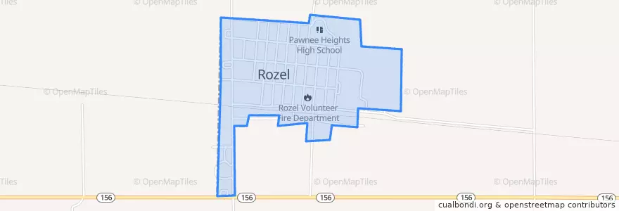 Mapa de ubicacion de Rozel.