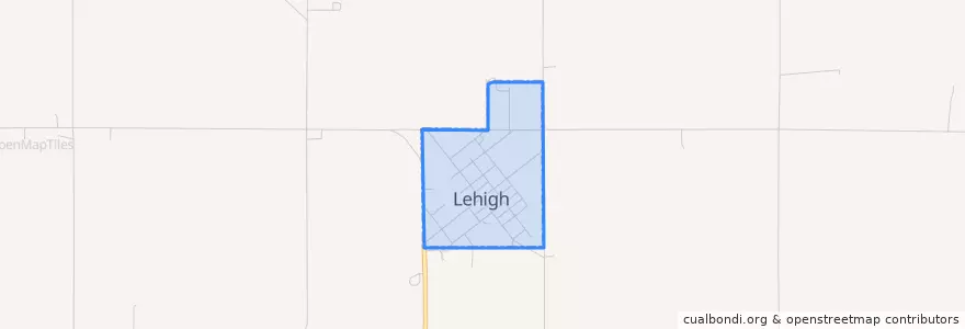 Mapa de ubicacion de Lehigh.