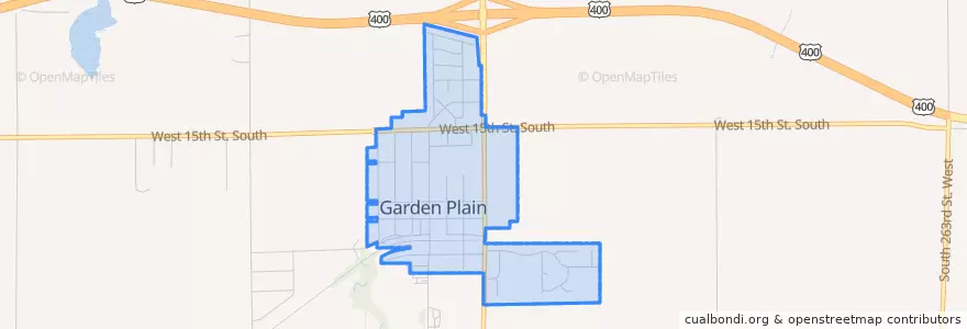 Mapa de ubicacion de Garden Plain.
