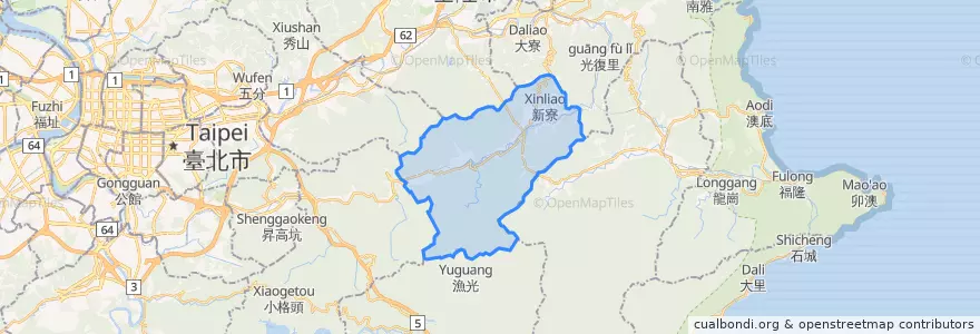 Mapa de ubicacion de 平溪區.