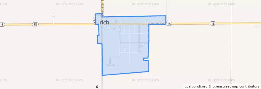 Mapa de ubicacion de Zurich.