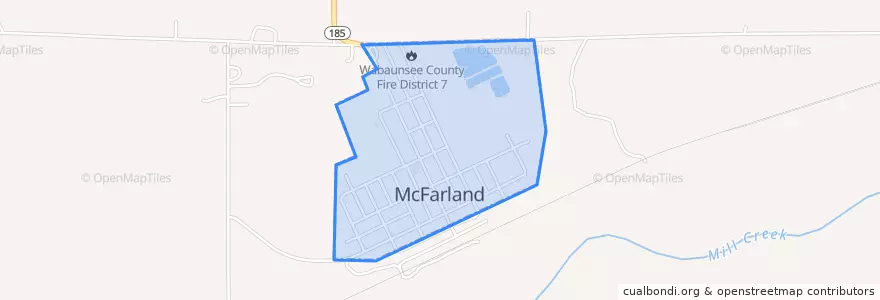 Mapa de ubicacion de McFarland.