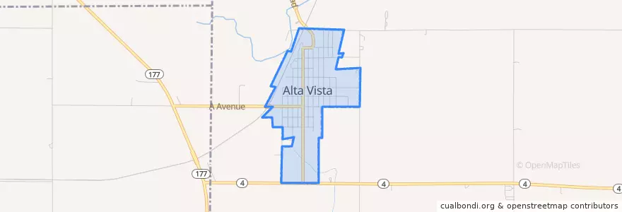 Mapa de ubicacion de Alta Vista.