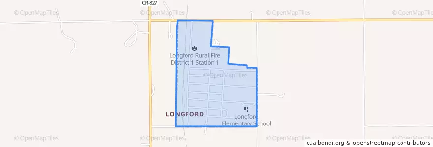 Mapa de ubicacion de Longford.