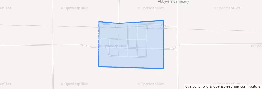 Mapa de ubicacion de Abbyville.