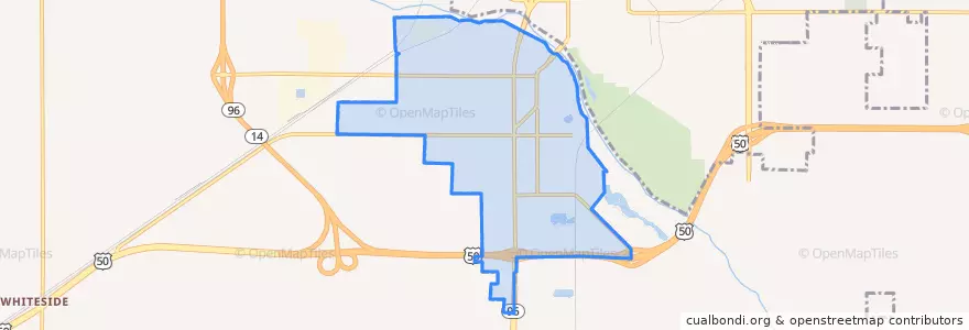 Mapa de ubicacion de South Hutchinson.