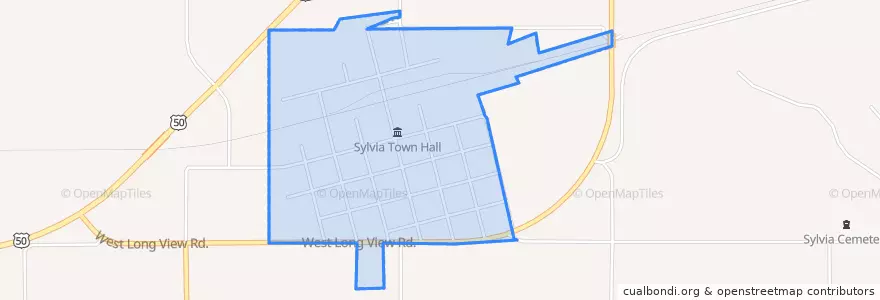 Mapa de ubicacion de Sylvia.