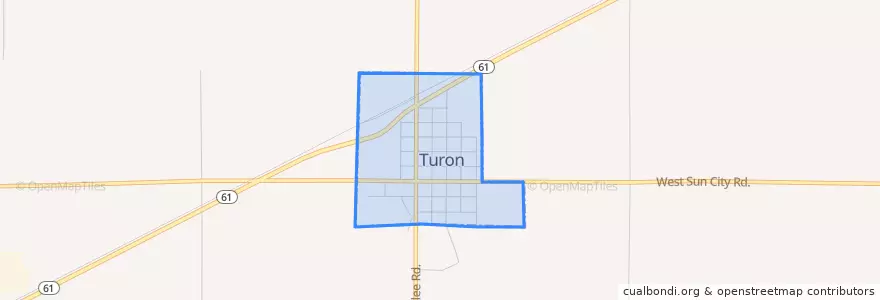Mapa de ubicacion de Turon.