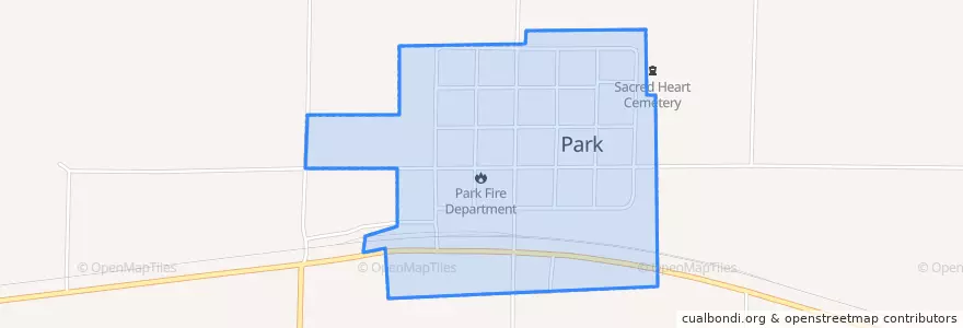 Mapa de ubicacion de Park.