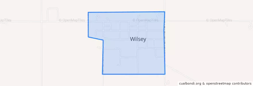 Mapa de ubicacion de Wilsey.