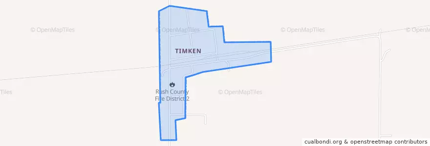 Mapa de ubicacion de Timken.
