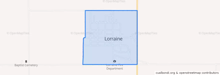 Mapa de ubicacion de Lorraine.