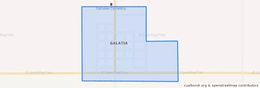 Mapa de ubicacion de Galatia.