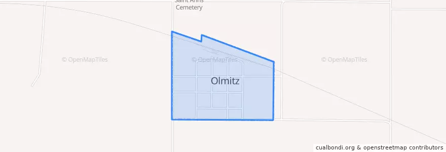 Mapa de ubicacion de Olmitz.