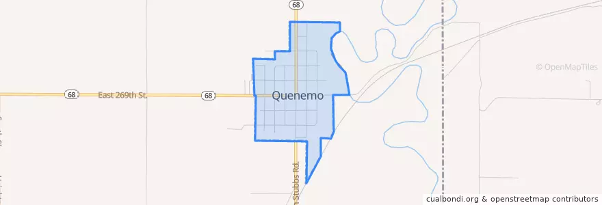 Mapa de ubicacion de Quenemo.