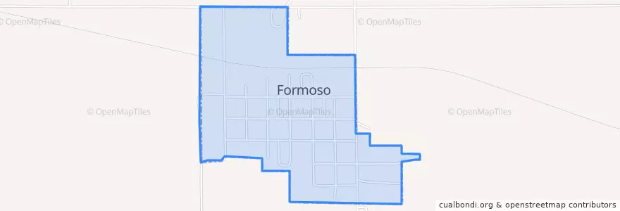 Mapa de ubicacion de Formoso.