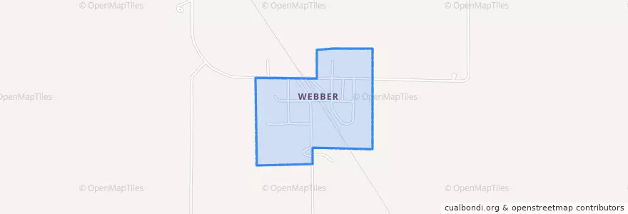 Mapa de ubicacion de Webber.