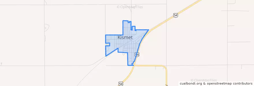 Mapa de ubicacion de Kismet.