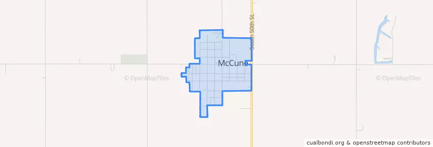 Mapa de ubicacion de McCune.