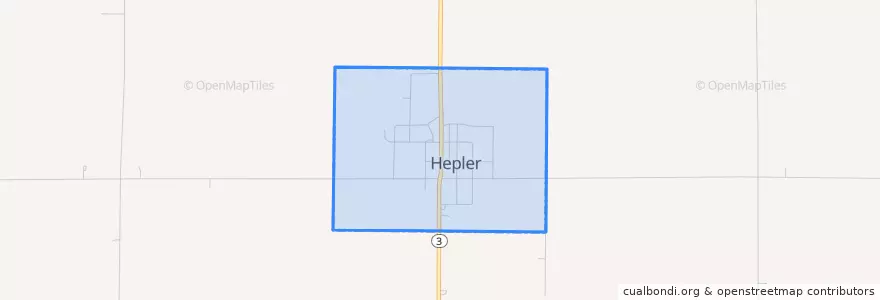 Mapa de ubicacion de Hepler.