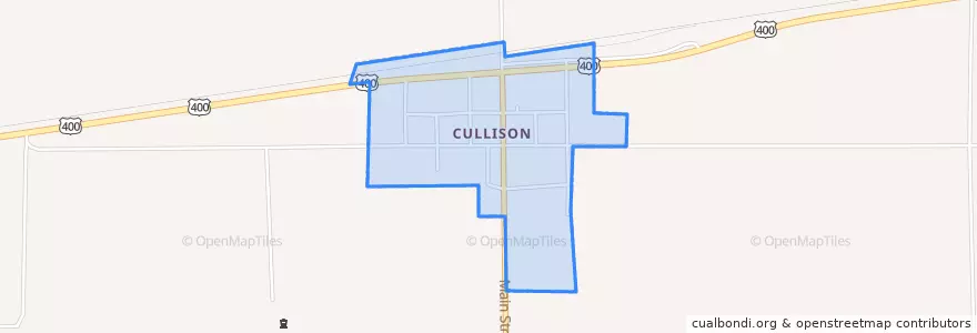 Mapa de ubicacion de Cullison.