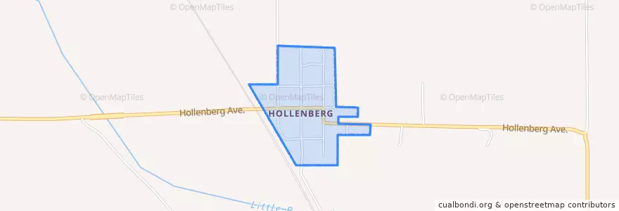 Mapa de ubicacion de Hollenberg.