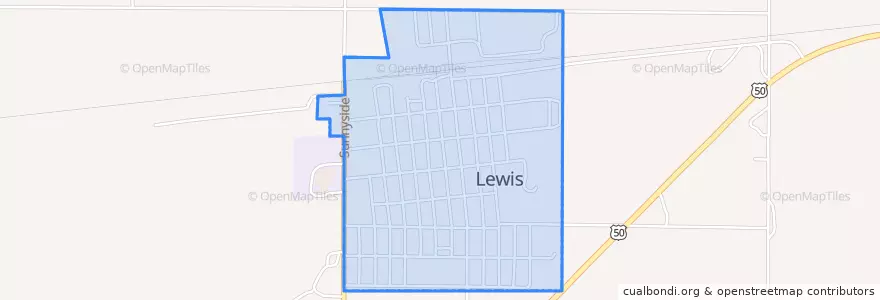 Mapa de ubicacion de Lewis.