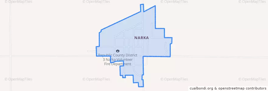Mapa de ubicacion de Narka.