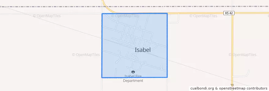Mapa de ubicacion de Isabel.
