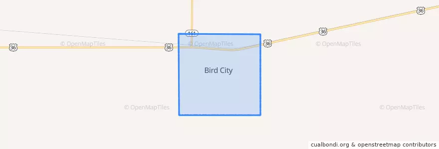 Mapa de ubicacion de Bird City.