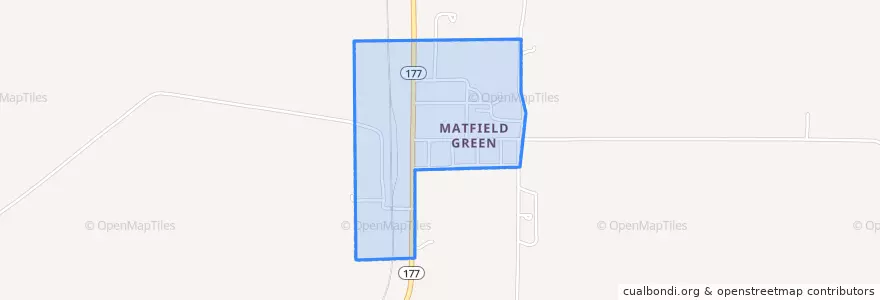 Mapa de ubicacion de Matfield Green.