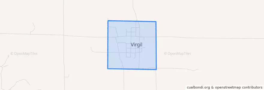 Mapa de ubicacion de Virgil.