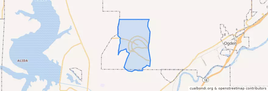 Mapa de ubicacion de Fort Riley North.