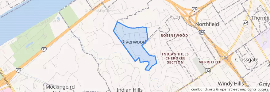 Mapa de ubicacion de Riverwood.