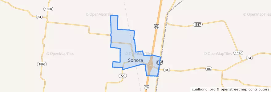 Mapa de ubicacion de Sonora.