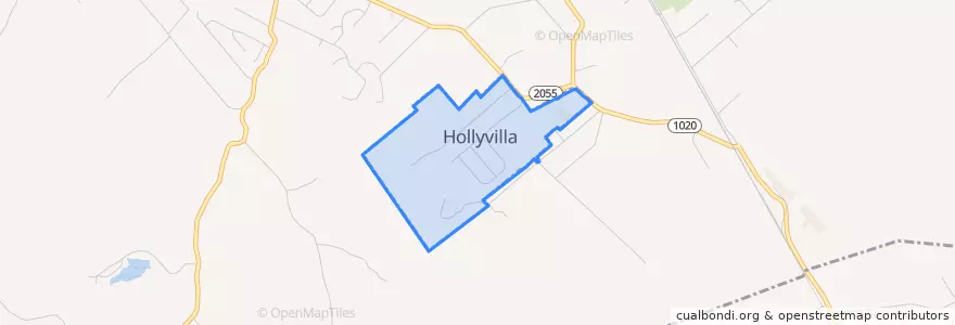 Mapa de ubicacion de Hollyvilla.