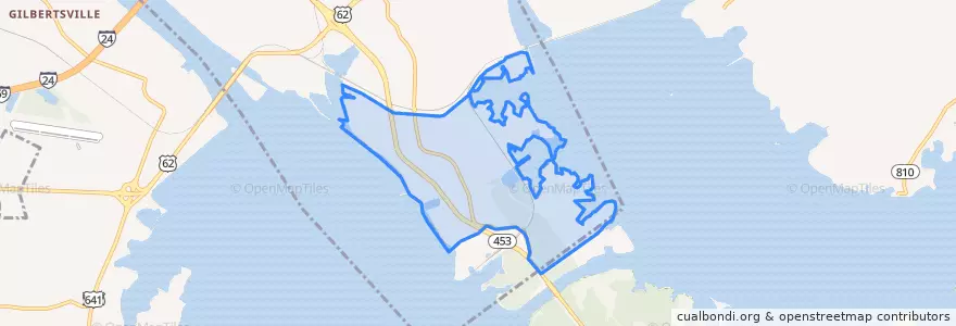 Mapa de ubicacion de Grand Rivers.