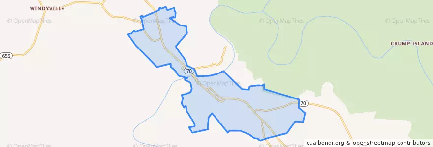 Mapa de ubicacion de Brownsville.