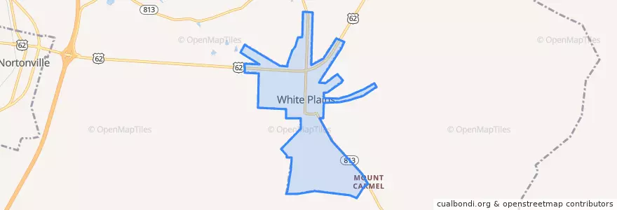 Mapa de ubicacion de White Plains.