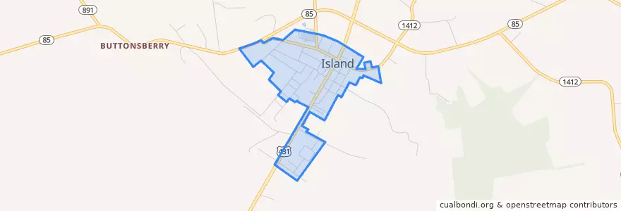 Mapa de ubicacion de Island.