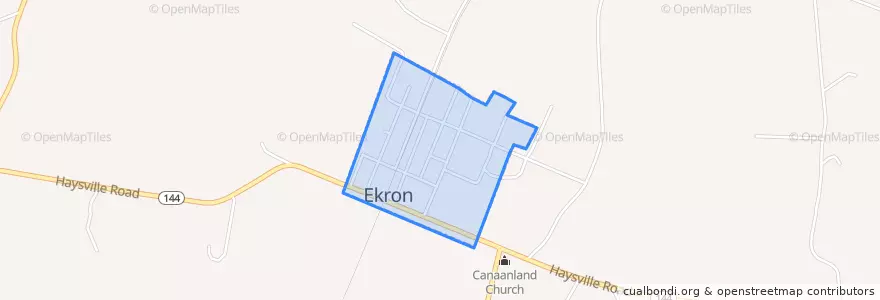 Mapa de ubicacion de Ekron.