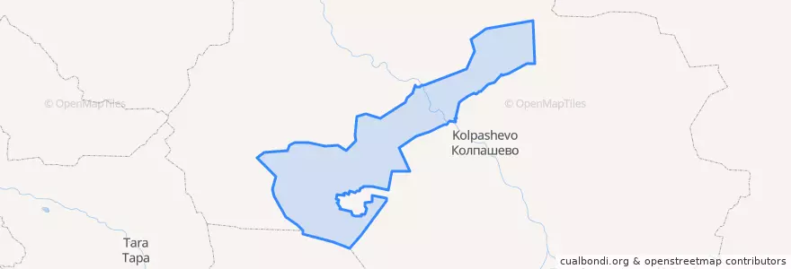 Mapa de ubicacion de Парабельский район.
