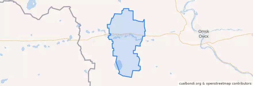 Mapa de ubicacion de Москаленский район.