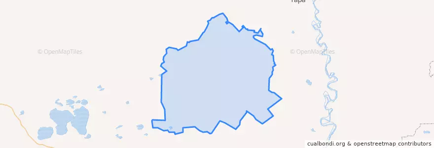 Mapa de ubicacion de Колосовский район.