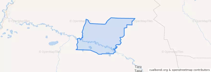 Mapa de ubicacion de Тевризский район.