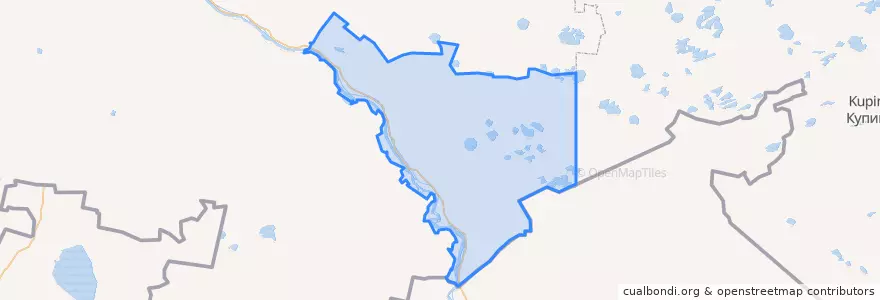 Mapa de ubicacion de Черлакский район.