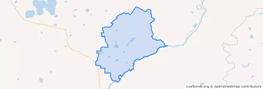 Mapa de ubicacion de Саргатский район.