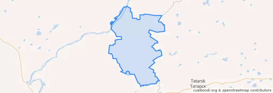 Mapa de ubicacion de Нижнеомский район.